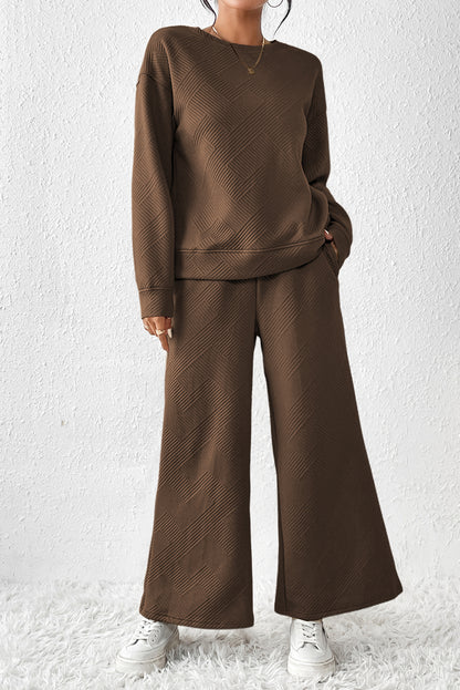 Slouchy Long Sleeve Top and Pants Set