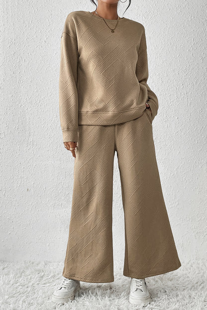 Slouchy Long Sleeve Top and Pants Set