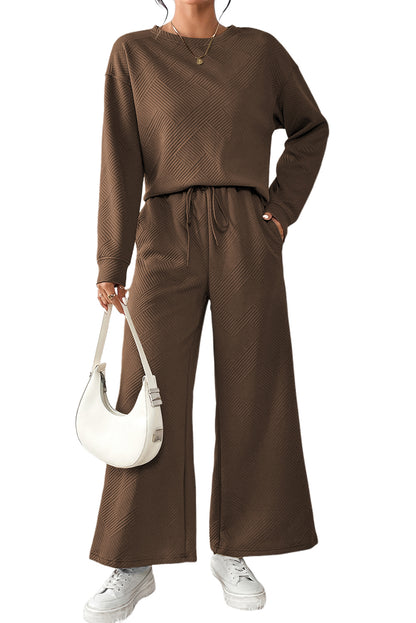 Slouchy Long Sleeve Top and Pants Set