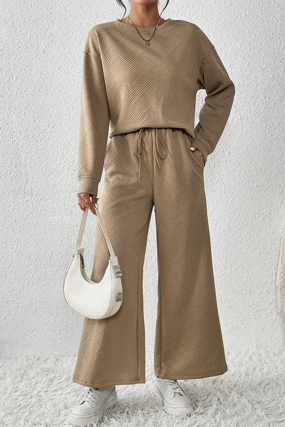 Slouchy Long Sleeve Top and Pants Set