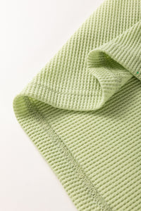 Mint Green Striped Patchwork Half Sleeve T Shirt