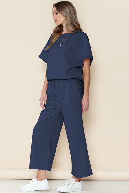 Amy Loose Fit T Shirt and Drawstring Pants Set