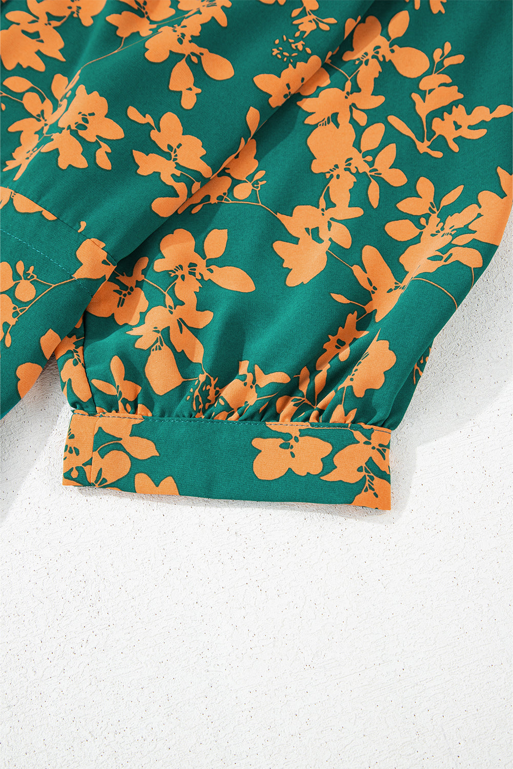 Pink Floral Print Drawstring Flowy Short Dress