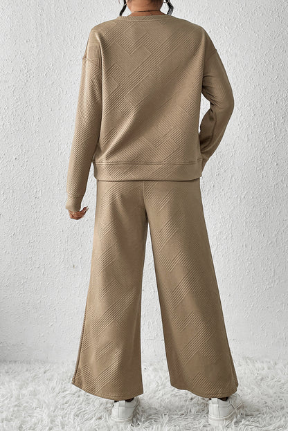 Slouchy Long Sleeve Top and Pants Set